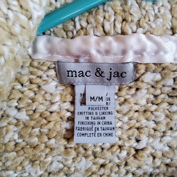 mac & jac Boho Shawl Collared Fringe Sweater - Picture 2 of 6